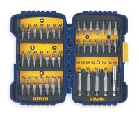 1AVL9 Fastener Drive Set, Size 1/4 In, 40 Pc