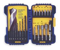 1AVN1 Drill And Drive Set, 1/4 In, Drills, 20 Pc