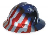 1AVT1 Hard Hat, FullBrim, USFlag Stars/Stripes