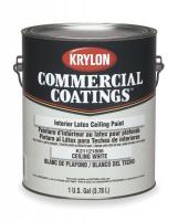 1AWB1 VinylAcrylLatexWhite, Flat, 1gal
