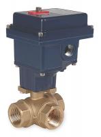 1AWB8 Electronic Ball Valve, Brass, 2 In.