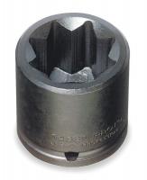 1AX08 Impact Socket, 1/2 Dr, 3/8 In, 8 Pt