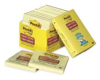 1AYC5 Sticky Notes, 4 x 4 In., Yellow, PK12