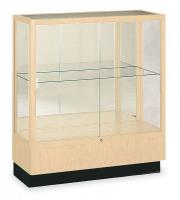 1AYH7 Counter Display Case, Honey Maple