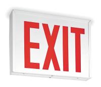 2XLF5 Exit Sign, 5.0W, Red, 1 or 2 Faces