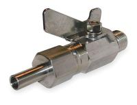 1BWL8 SS Ball Valve, Comp. x NPSM , 3/8 In