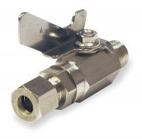 1BXL2 SS Ball Valve, Comp. x NPSM , 3/8 In