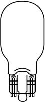 1E255 Miniature Incandescent Bulb, 939, 5W, T5, 6V