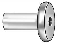 1CJV8 Connector Nut, 1/4-20x17mm L, Zinc, PK 10