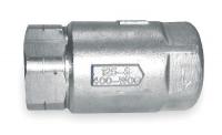 1CKU9 Spring Check Valve, 3/4 In, FNPT, SS