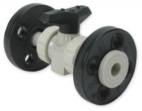 1CLX5 Poly Ball Valve, Union, Flanged, 2 In