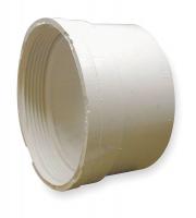 1CNV1 Pipe Cleanout Adapter, 4 In, PVC, Wh