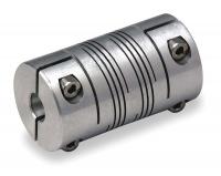 1CYD6 Coupling, Double Beam, Bore 3/8x1/2 In