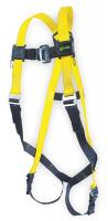 1D815 Full Body Harness, Universal, 400 lb., Ylw