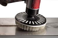 1DAE1 Bristle Disc, 4.5 In Dia, 3/4 In Trim, 120G