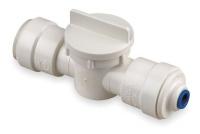 1DAT1 Stop Valve, 1/2 x 1/4 In, Polysulfone