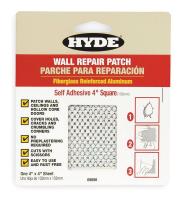 1DAY1 Wall Patch, 4 x 4 In, Alum/Fiberglass, PK10