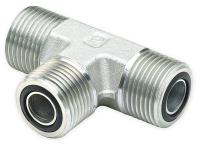 1DCB4 Union Tee, O-Ring Seal, Tube 5/8 In