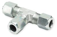 1DDJ9 Union Tee, Compression Fitting, 3/4 In