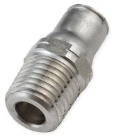 1PFW8 Male Connector, SS, 3/8 In Tube Sz, PK 2