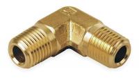 1DGG5 Male Elbow, Pipe Size 3/8 In, Hex Size 3/4