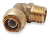 19F884 Swivel Male Elbow, 90 Deg, 1/2 In