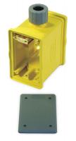 1DJL2 Portable Outlet Box, Yellow, Blank