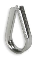1DLG3 Wire Rope Thimble, 1/4 In, Steel, PK 25