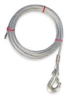 1DLJ9 Winch Cable, GS, 1/4 In. x 25 ft.