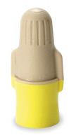 1DLY7 Wire Connector, Tan/Yellow, PK100