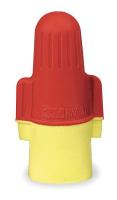 1DLY9 Wire Connector, Red/Yellow, PK100