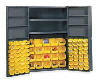 1DZF8 Bin Storage Cabinet, 84 Bins, 8 Shelves