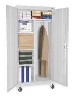 1DZG8 Mobile Combination Storage Cabinet, DvGry