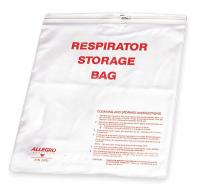1ECB6 Respirator Storage Bag, Clear, Vinyl