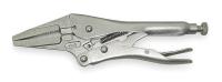 1ECF3 Long Nose Locking Pliers, 9 In, Steel