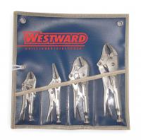 1ECF6 Locking Pliers Set, 5, 6, 7, 10 In, 4 Pc