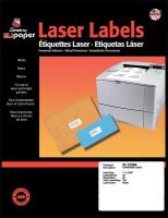 1EFP4 Laser Label, 1x2 5/8In, PK 25, White