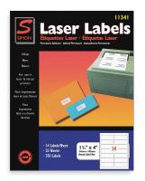 1EFP6 Laser Label, 1 1/3x4In, PK25, White