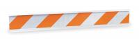 8GPF0 Barricade Beam, Orange/White, 48 In L