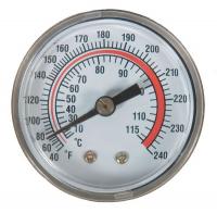 1EPE8 Analog Panel Mt Thermometer, 40 to 240F