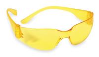 1ETK4 Safety Glasses, Amber, Scratch-Resistant