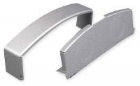 1EXT8 Blank End Fitting, Steel Raceway, Gray