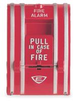 1EYC6 Fire Alarm Pull Station, Red, L 3 1/8 In