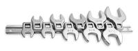 1EYD9 Crowfoot Wrench Set, SAE, 3/8 In Dr, 10 PC