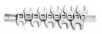 1EYF1 Crowfoot Wrench Set, Metric, 3/8 Dr, 10 PC