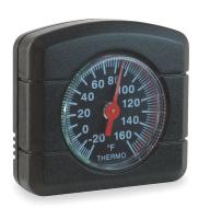 1EYU2 Auto Thermometer, Indicator, Black
