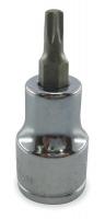 1EZK3 Torx Bit Socket, 1/4 Drive, T27, 1 5/8 In L