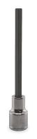 1EZP7 Hex Bit Socket, X-Long, 1/2Dr, 1/2 In