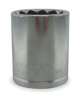 1EZY3 Socket, 3/8 In Dr, 6 Point, 21mm, 2 1/2 In L