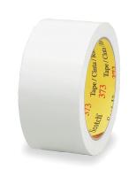 1F186 Carton Sealing Tape, White, 48mm x 50m